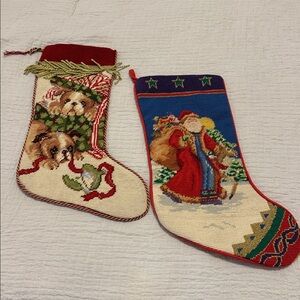 Needlepoint Christmas Stockings